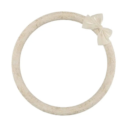 Lace Steering Wheel Cover 15 Inch Diameter Elegant Black with Large Cute Bow-Knot Design Aesthetic Car Interior Decoration Non-Slip Universal Fit for Women Men